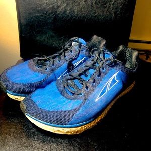 Altra Escalante Men’s Blue Black Knit Athletic Running Shoes Sneakers Size 12